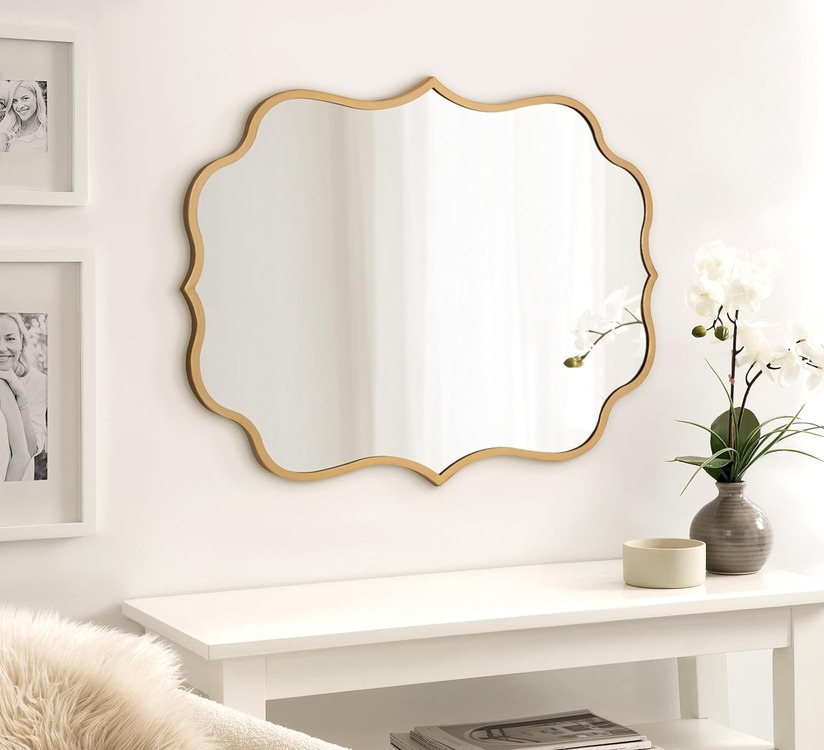 60x80 Gold Çerçeveli Asimetrik Ayna