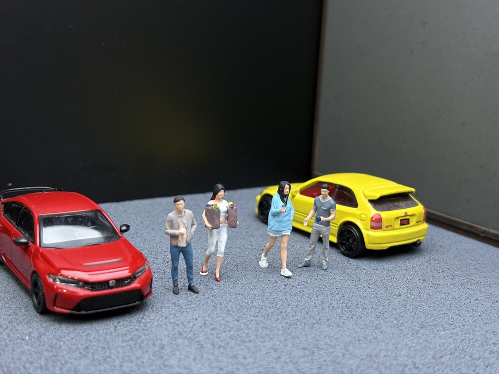 1/64 Kahve İçenler Set - Standlı