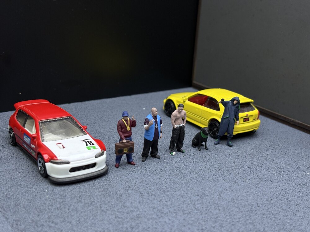 1/64 Getto Figür Set - Standlı