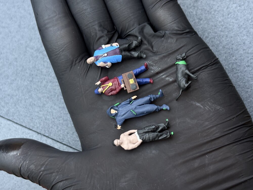 1/64 Getto Figür Set - Standlı
