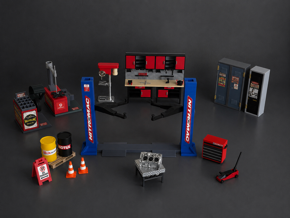 1/18 Garaj Ekipman Set 