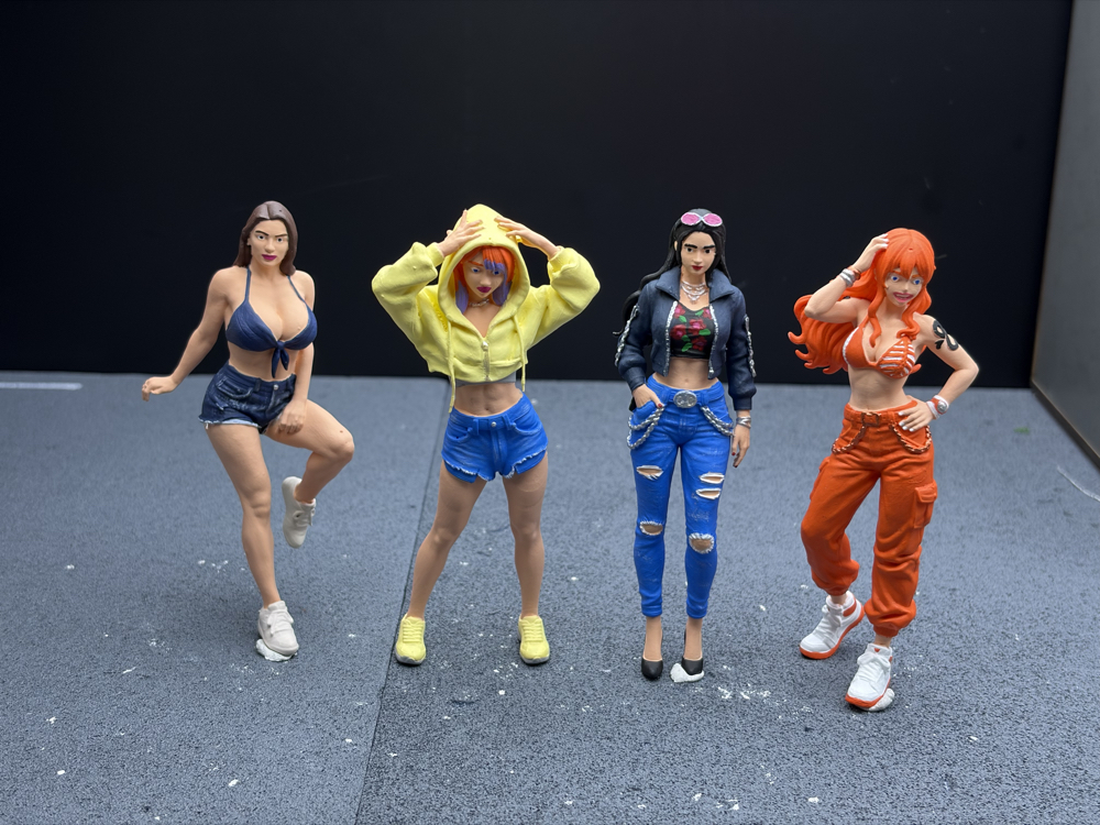 1/18 Sokak Stili Kız Figür Seti