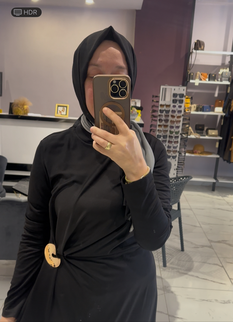 Almarwahblack siyah elbise