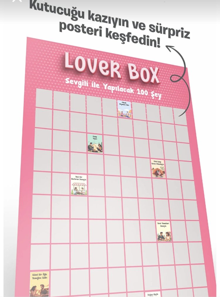 Lover Box Sevgili ile yapılacak 100 Şey