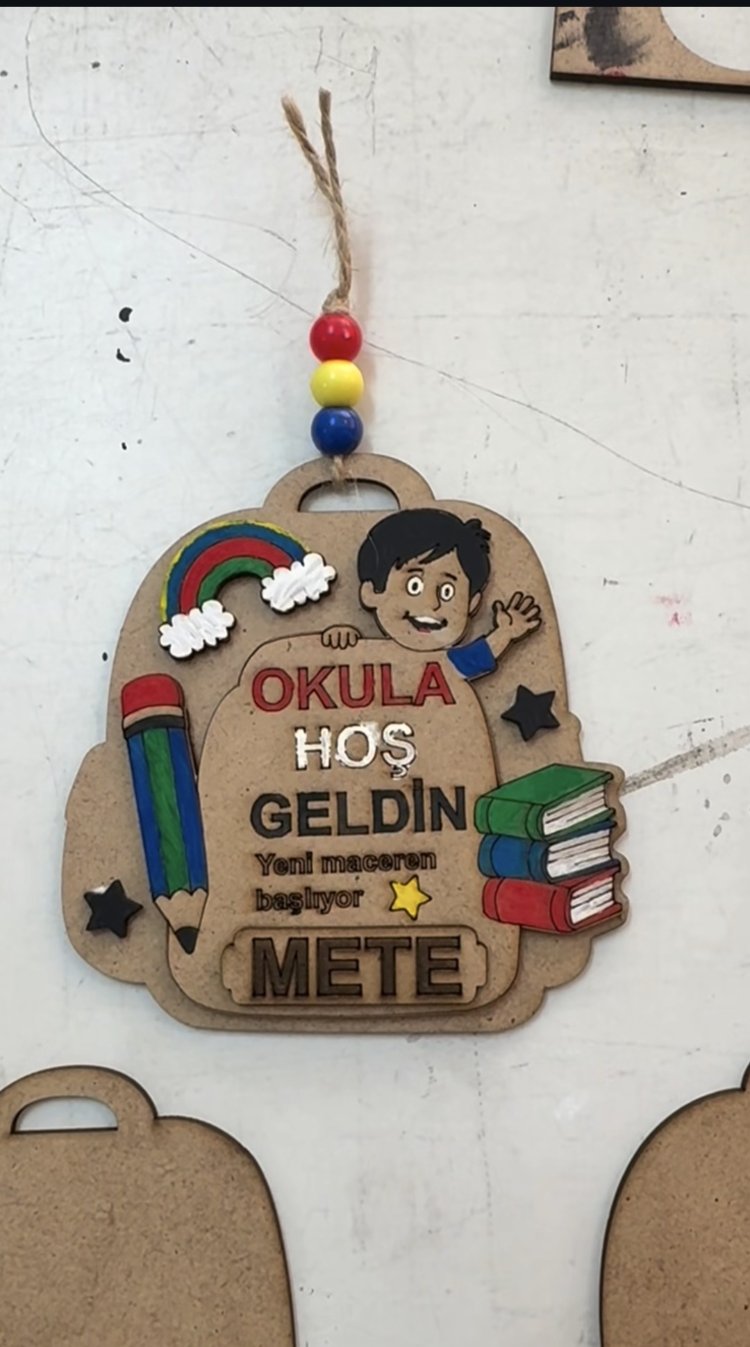 Okula Hoşgeldin Hediyesi Boyama Süs 20 Adet