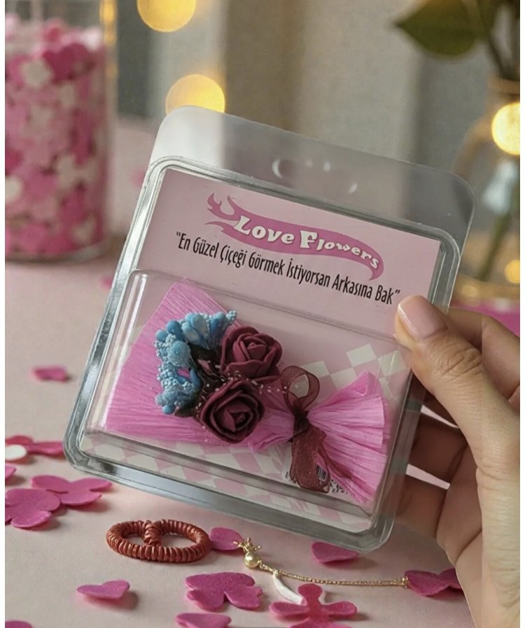 Aynalı Mini Buket Love Flowers