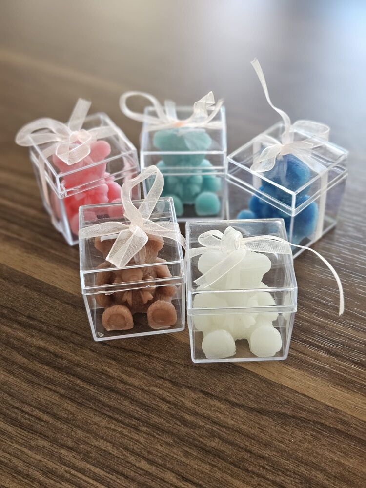 Renkli Ayıcıklı Mum 45 adet