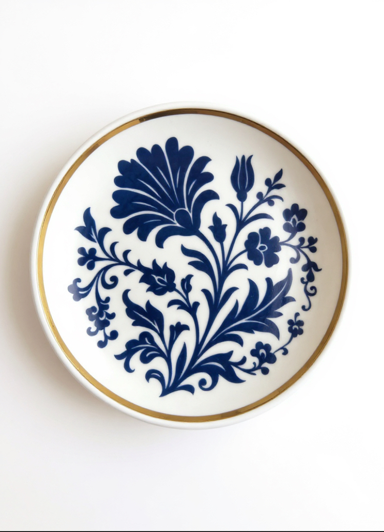 MOTIFF Modern Çini Desenli Tatlı/Sunum Tabağı