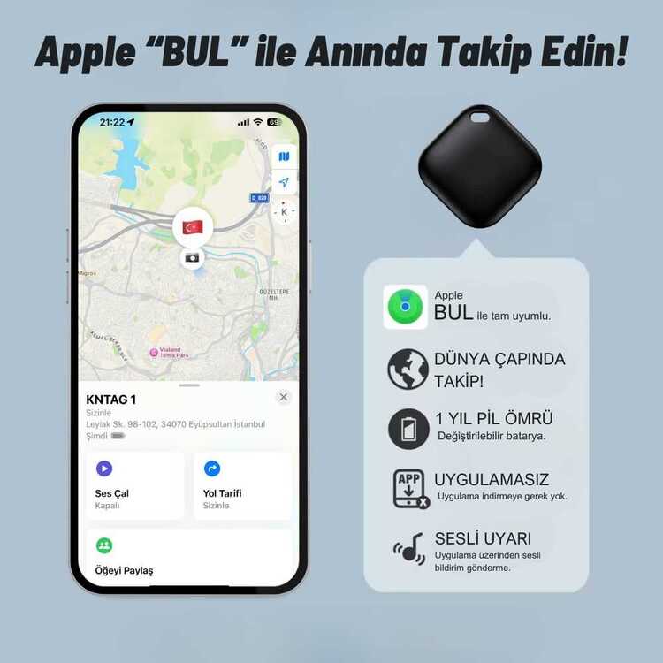 KNMASTER KNTAG 1 – Akıllı Takip Cihazı