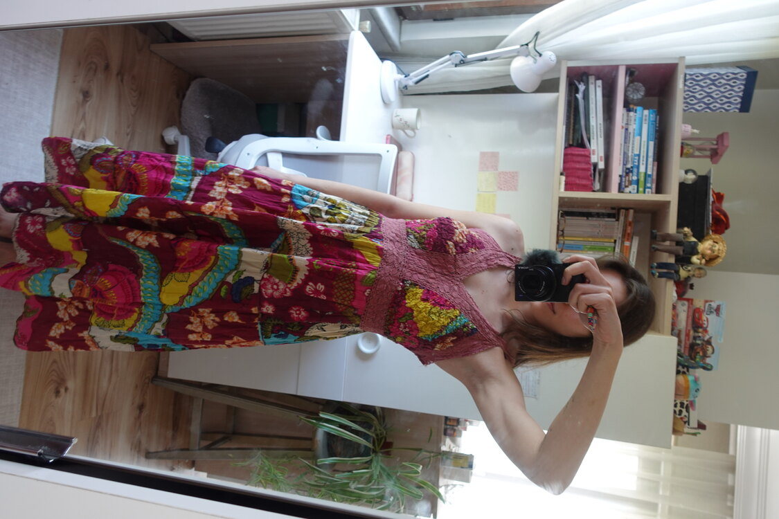 00’lar vintage elbise