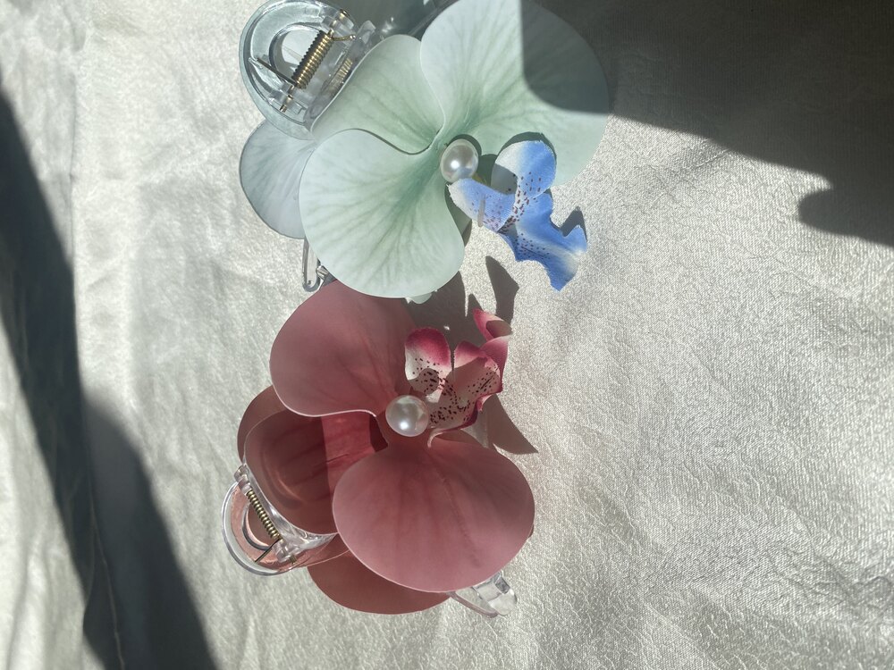 Pembe Çiçekli toka