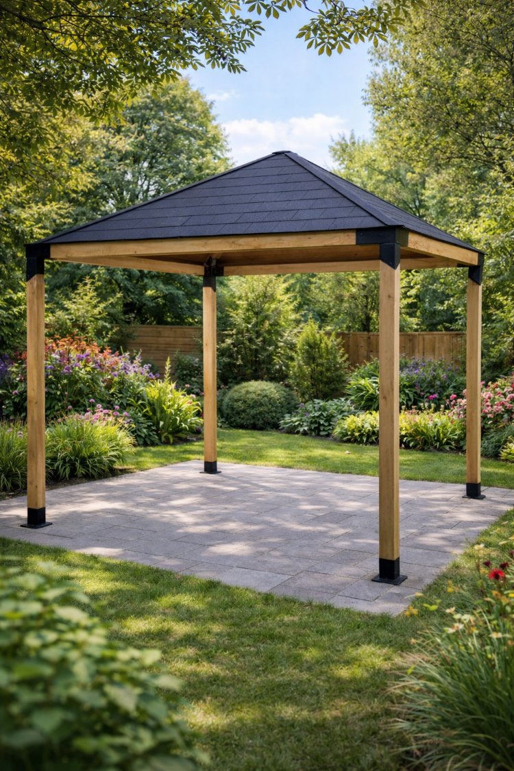 8x8 cm Demir bağlantı Kamelya Bağlantı ElemanlarıKamelya, pergola, çardak ahşap yapı