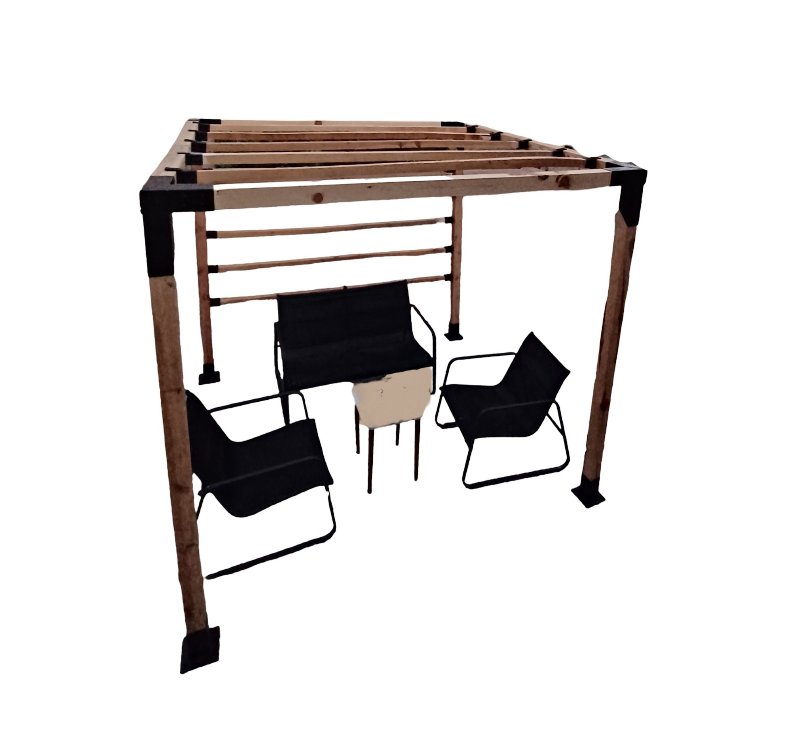 Ahşap Pergola Pergole 10x10cm 90° Kamelya Montaj Aparatı Demir Bağlantı Braket Bungalov Ev