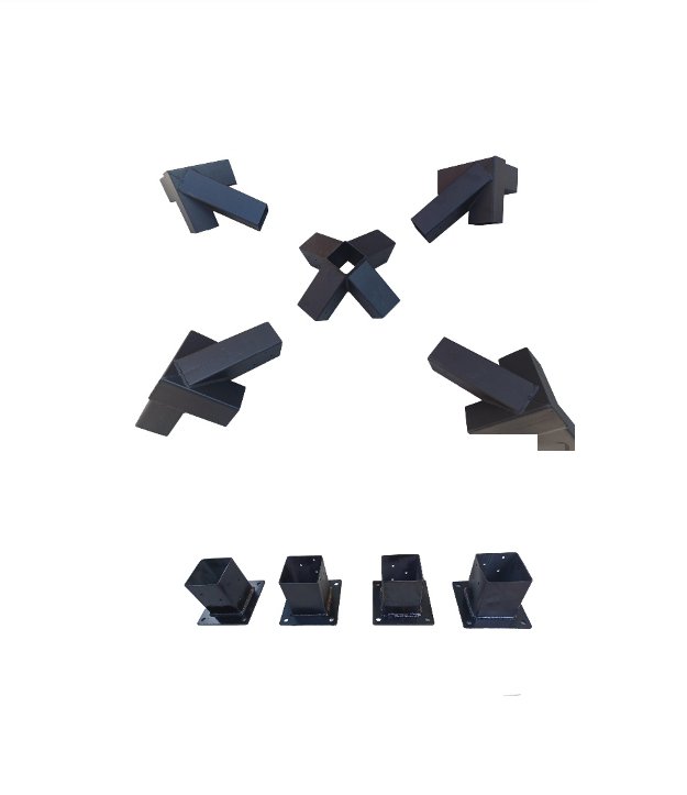 8x8 cm Demir bağlantı Kamelya Bağlantı ElemanlarıKamelya, pergola, çardak ahşap yapı