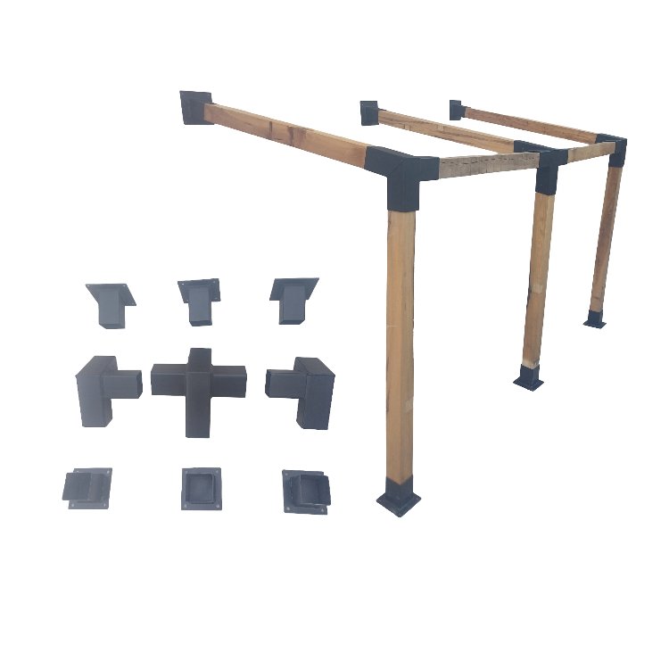 15° 8x8 cm Ev Kapı Gölgelik Carport Pergola Duvar Montaj Seti Demir Bağlantı Braket Çadır