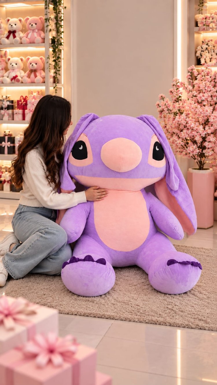 DEV BOY STITCH ANGEL PELUŞ ( 100 cm ) SINIRLI STOK ‼️