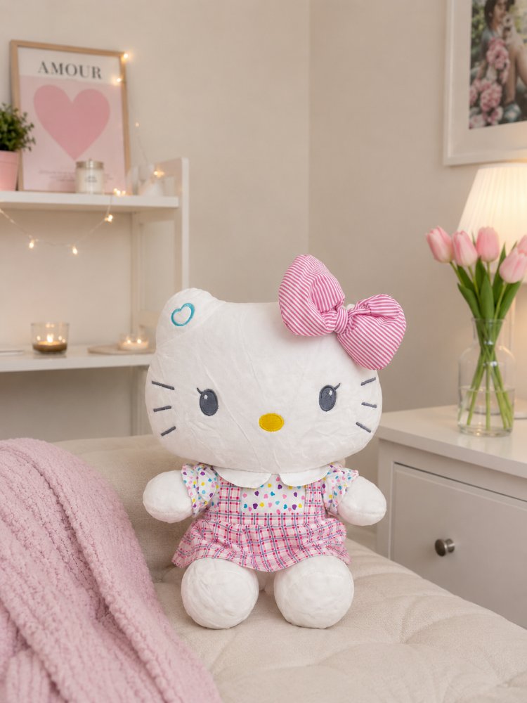 ELBİSELİ HELLO KİTTY TATLIŞ PELUŞ 30 CM