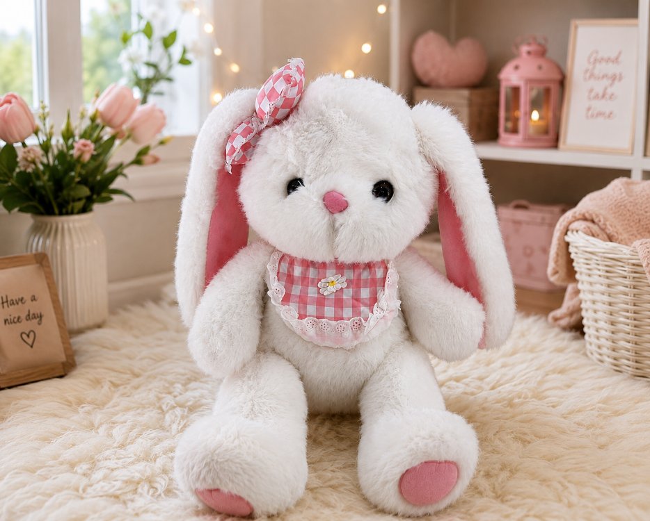 SEVİMLİ PELUŞ TAVŞAN ( 40 cm )