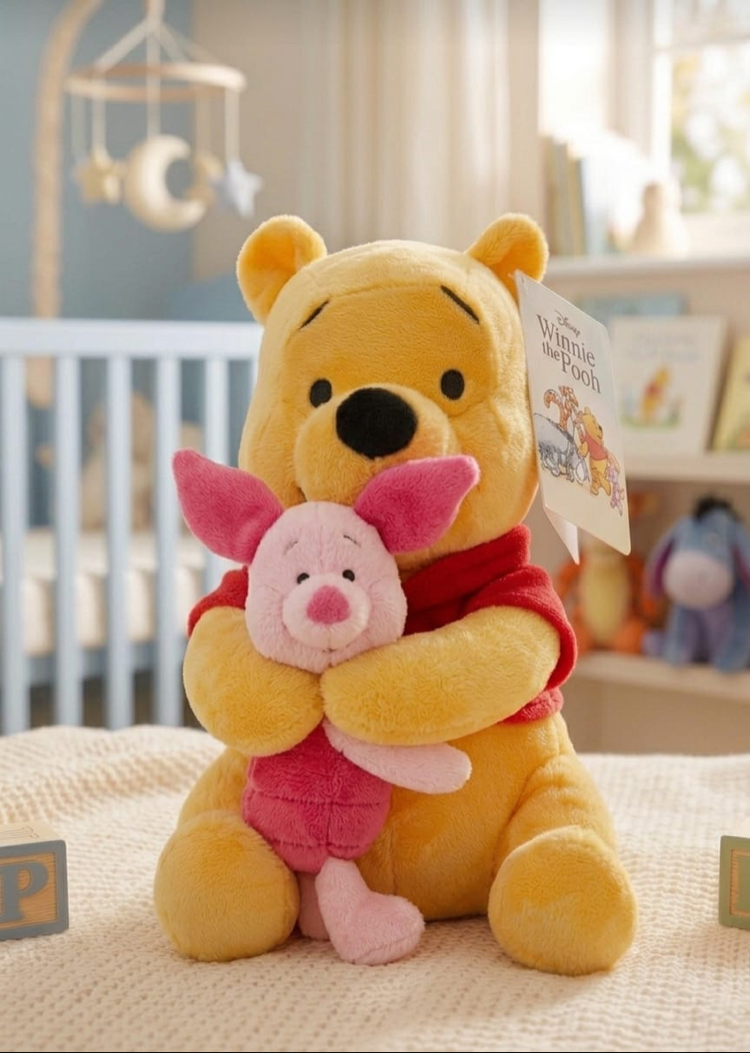 ORJİNAL LİSANSLI PİGLET VE POOH PELUŞ