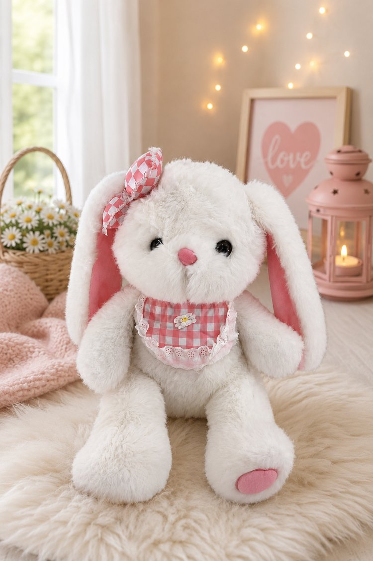 SEVİMLİ PELUŞ TAVŞAN ( 40 cm )