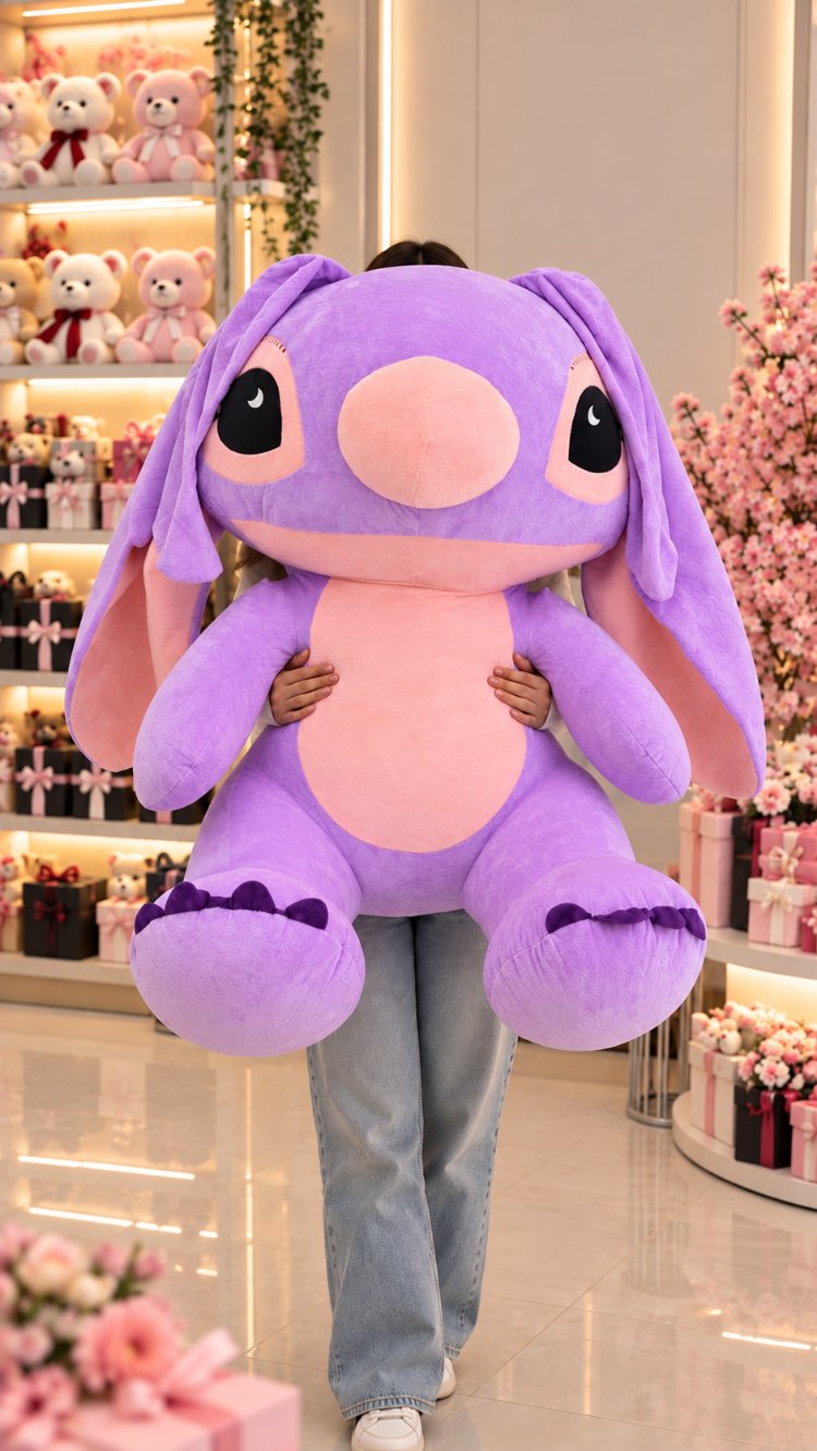 DEV BOY STITCH ANGEL PELUŞ ( 100 cm ) SINIRLI STOK ‼️