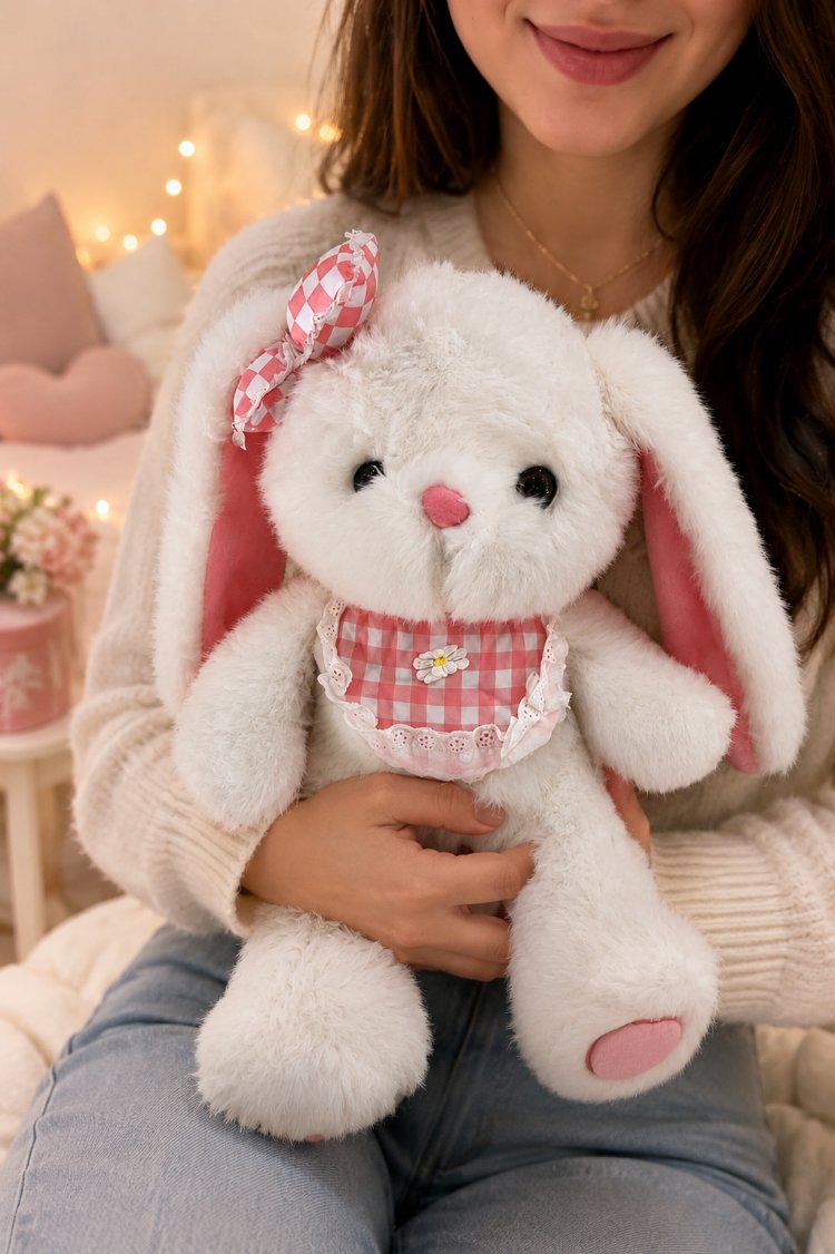 SEVİMLİ PELUŞ TAVŞAN ( 40 cm )