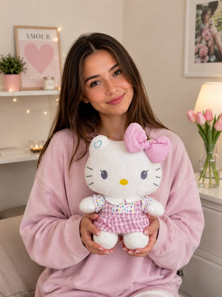 ELBİSELİ HELLO KİTTY TATLIŞ PELUŞ 30 CM