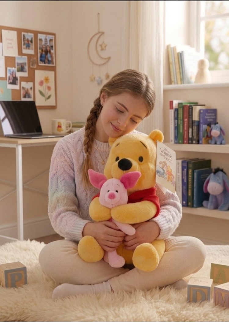 ORJİNAL LİSANSLI PİGLET VE POOH PELUŞ