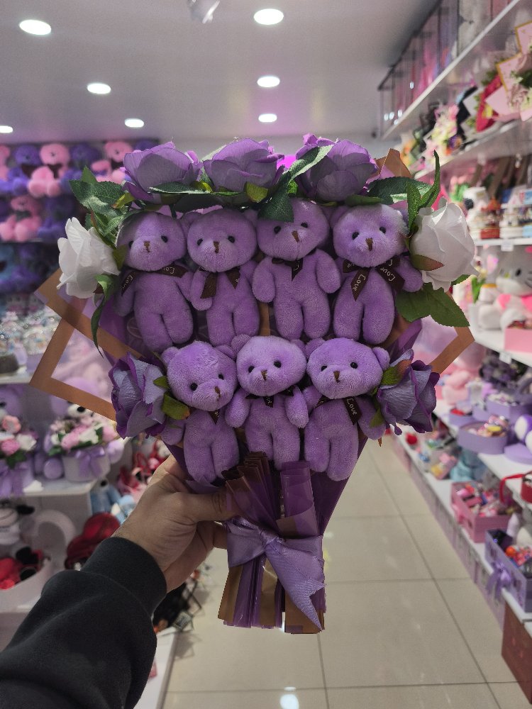 GÜLLÜ AYICIK BUKETİ