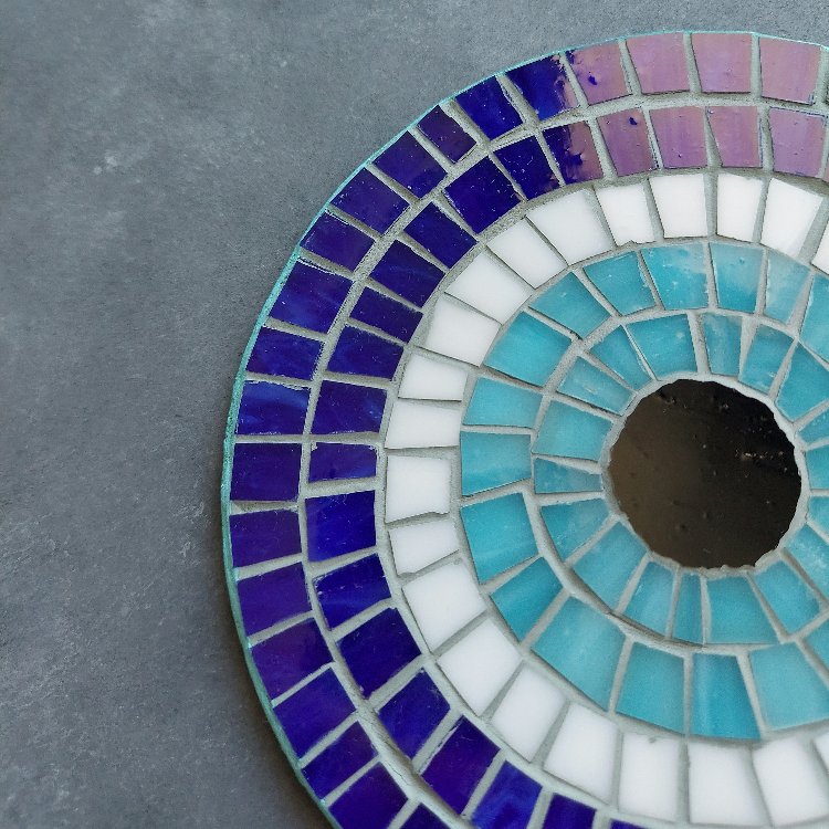 15cm Mavi Mozaik Nazar Boncuğu Duvar Süsü