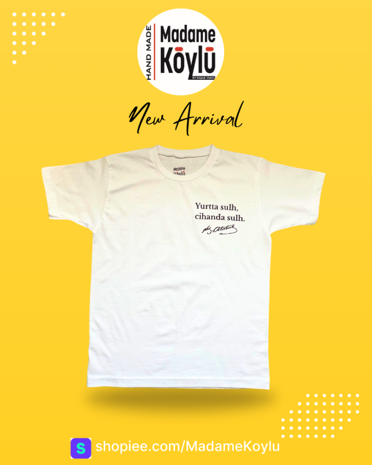 YAZI BASKILI BEYAZ T-SHIRT