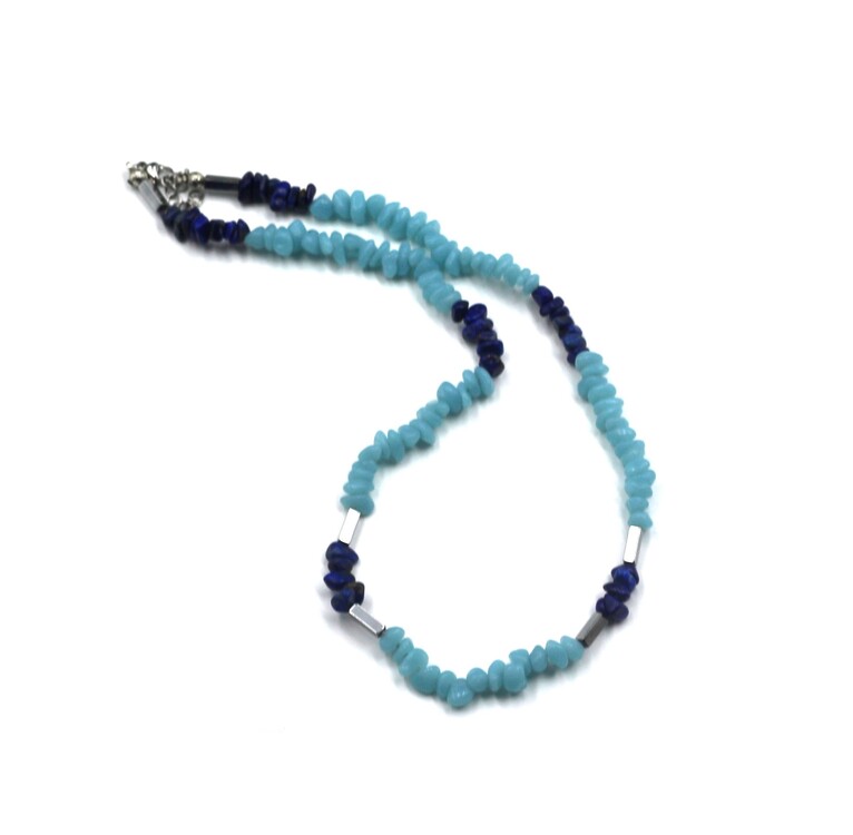 Lapis Lazuli & Aquamarine for Strength and Serenity – Handmade