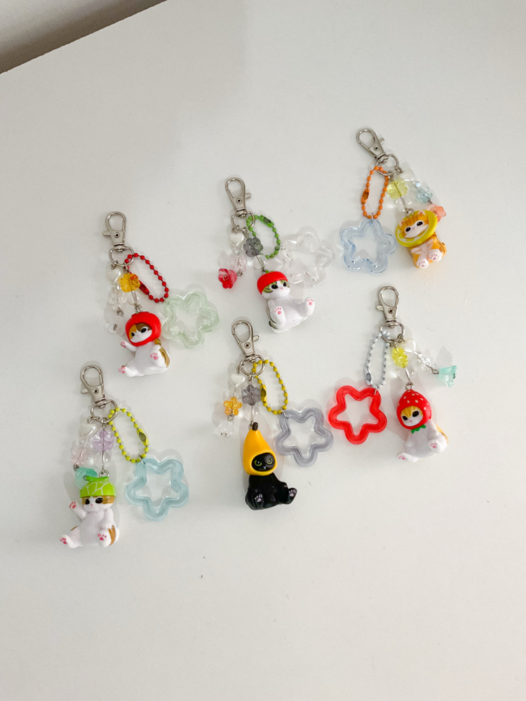 Mofusand fruit keychans