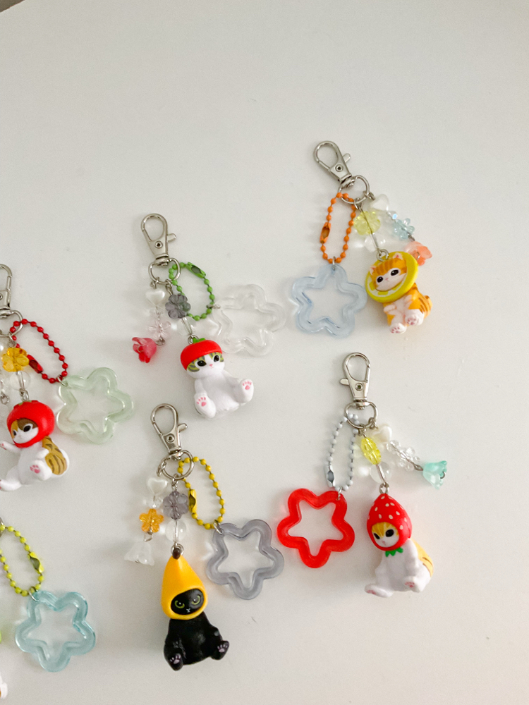 Mofusand fruit keychans