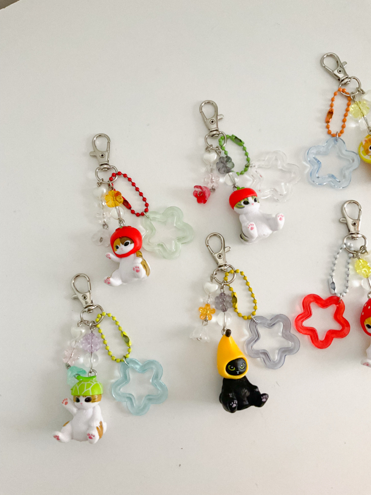 Mofusand fruit keychans