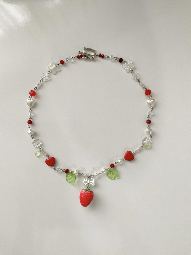 Strawberry necklace