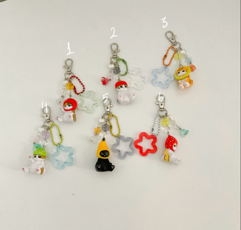 Mofusand fruit keychans