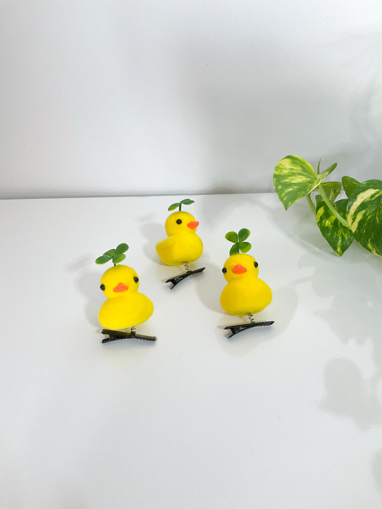 Sprouting duck Hair Clip