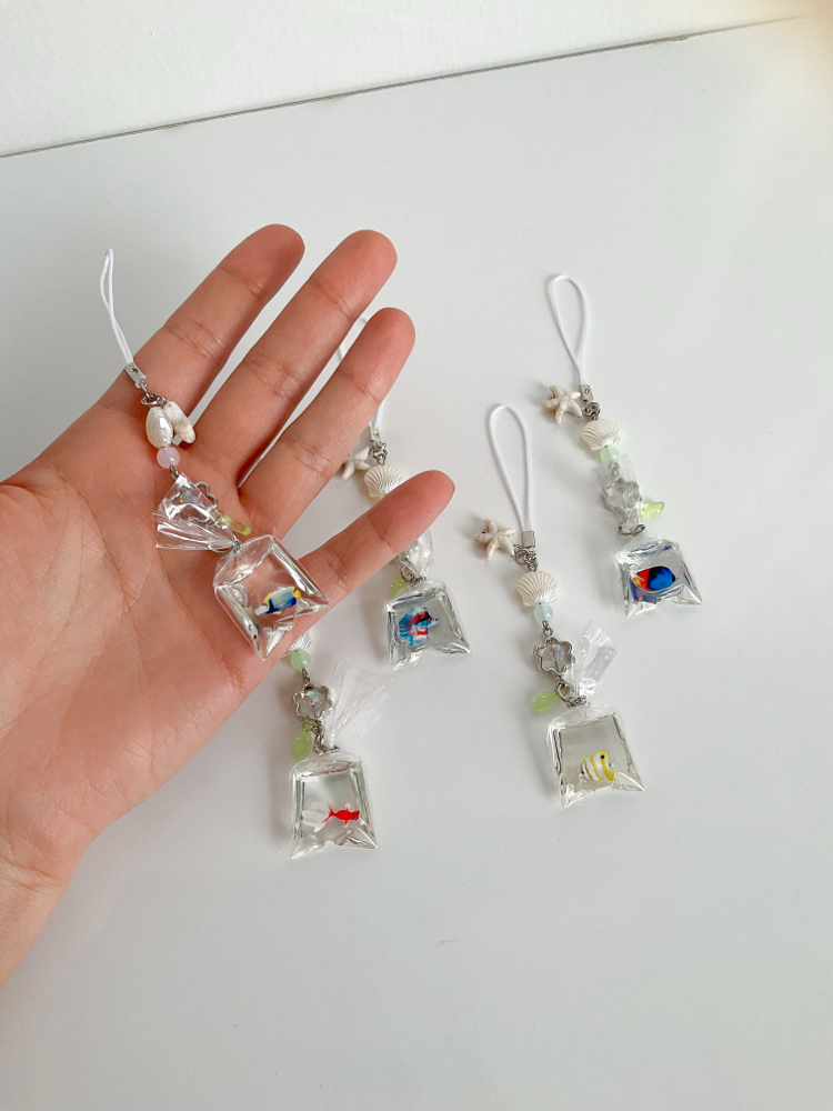 Fish bag trinket 