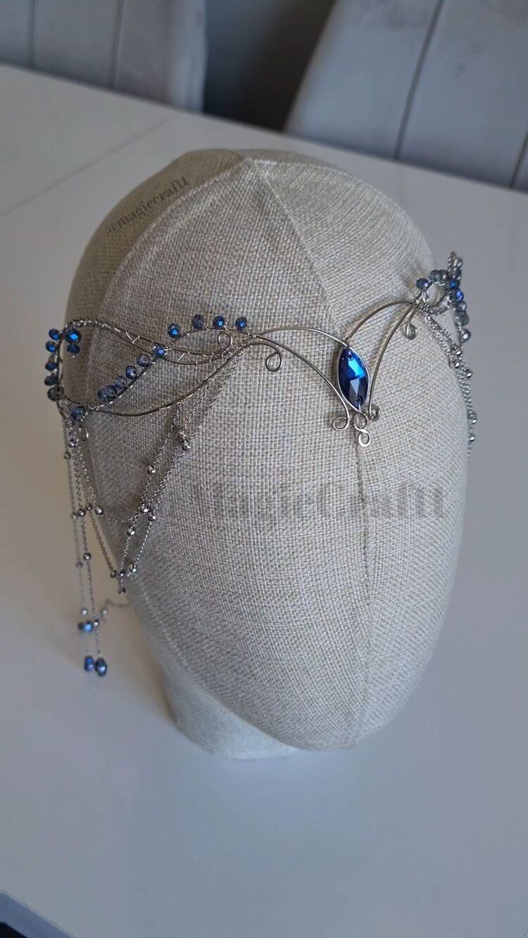 Lacivert Arwen Tacı