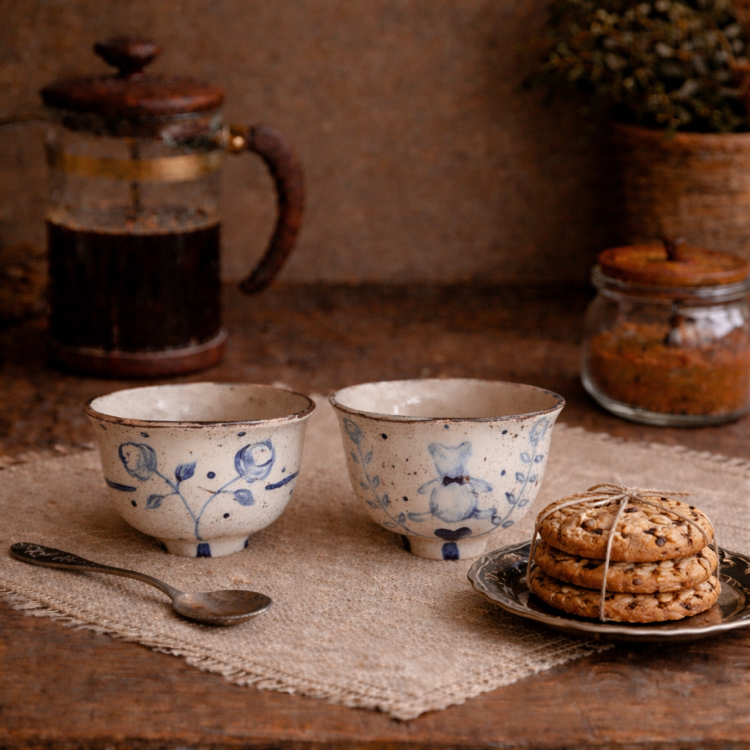 Teddy Bear&Rose Mug (ön sipariş)
