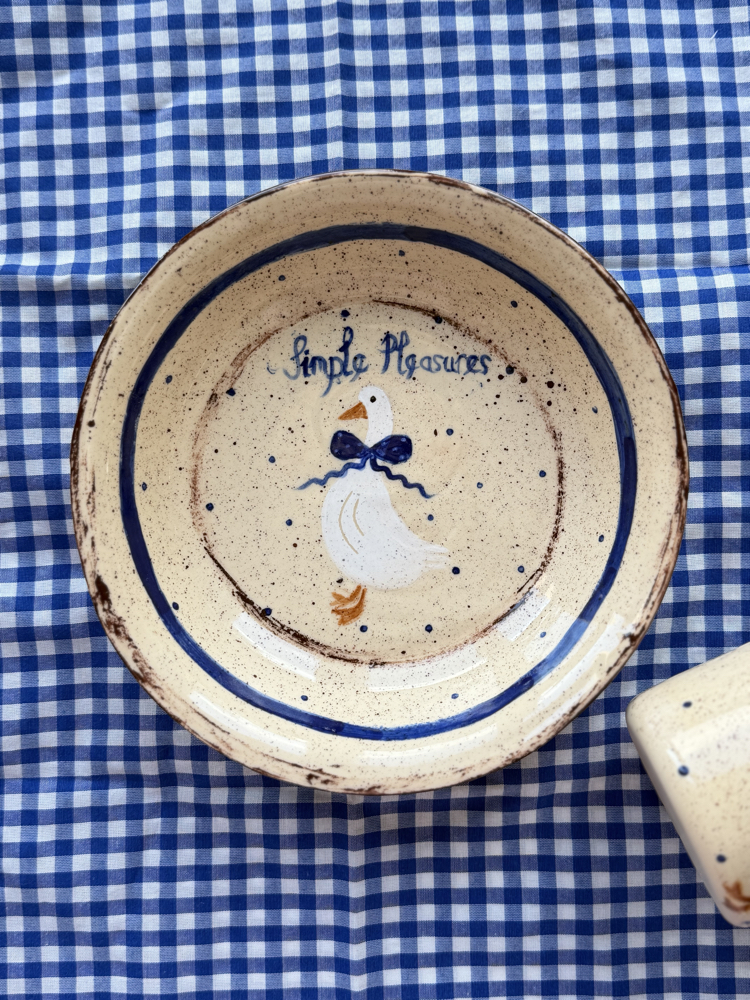 Duck Yemek Tabağı (bej) ön sipariş