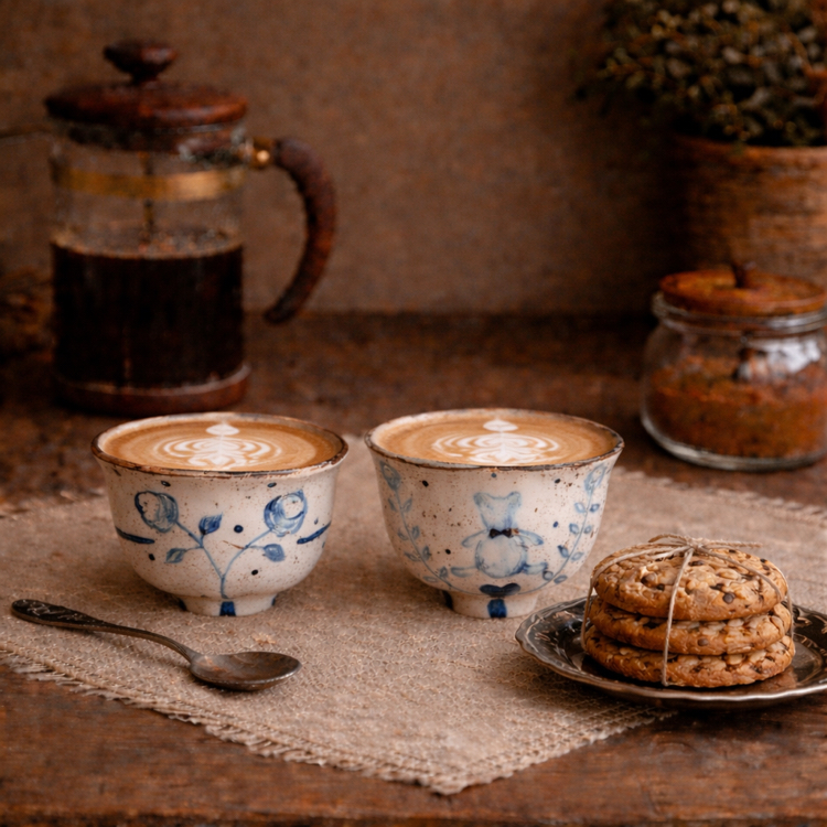 Teddy Bear&Rose Mug (ön sipariş)