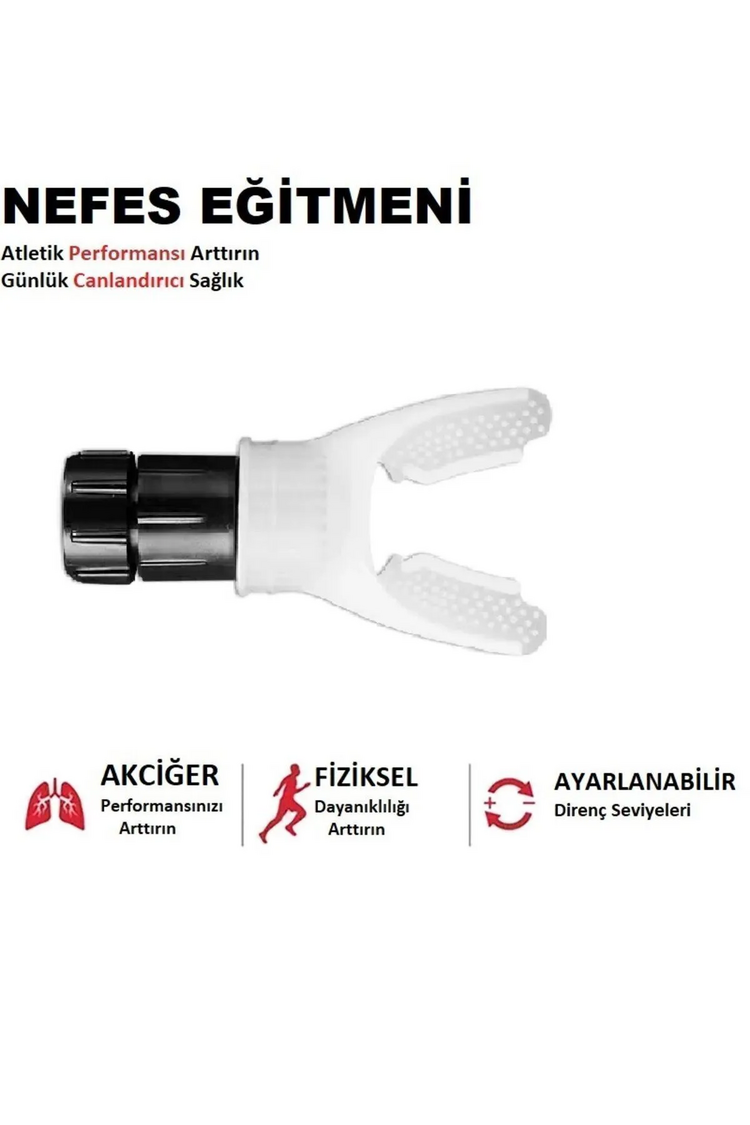 Breathmaximizer (Iron Lung) Nefes Egzersiz Aleti Kondisyon/Dayanıklılık Geliştirici (Beyaz)