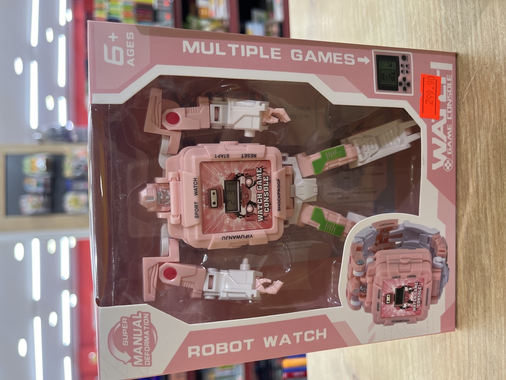 Dönüşebilen Robot Saat Oyun Konsolu