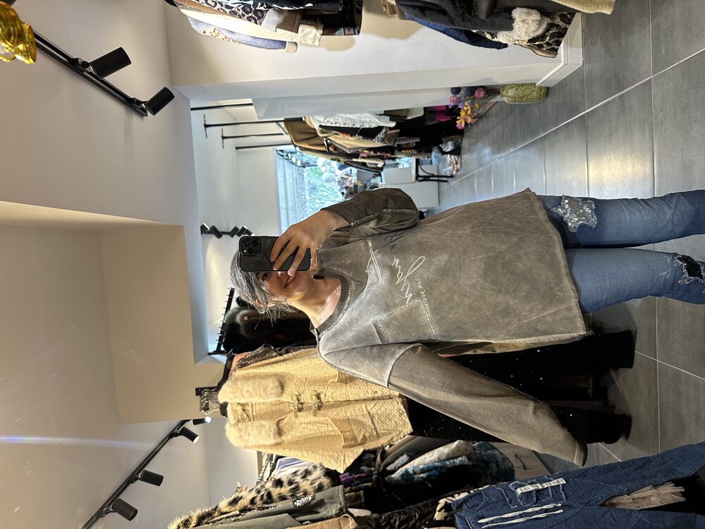 Desenli Sweat Bluz