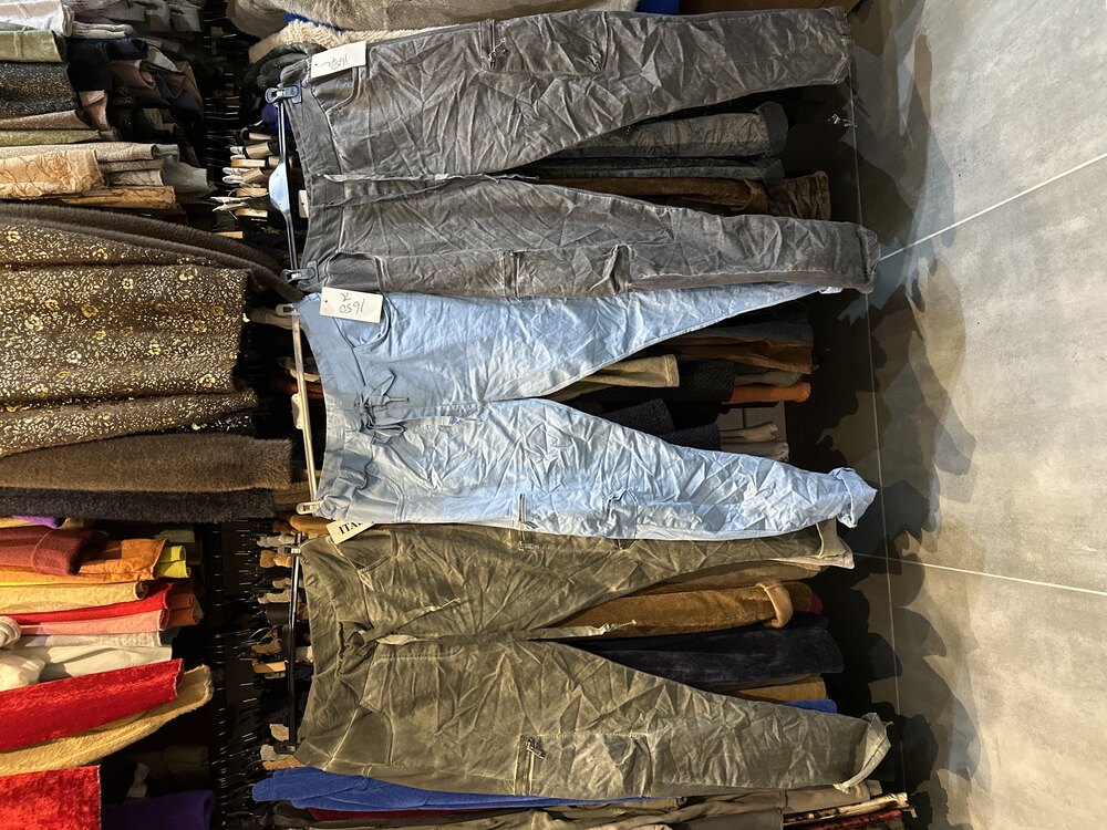 İtalyan Yanı Cepli Likralı Pantolon
