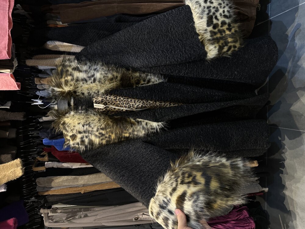 Leopar Kürklü Kaban 