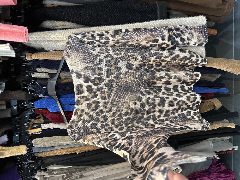 Leopar Simli Merserize Triko