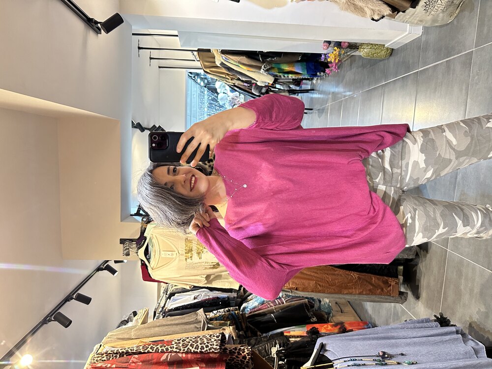 Kolyeli Angora Oversize Bluz